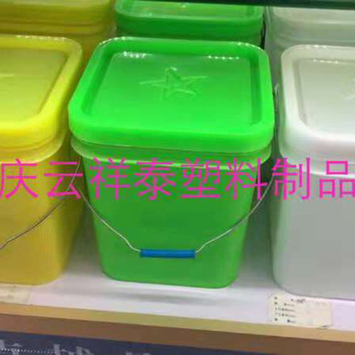 20公斤化肥塑料桶，多種顏色可供廠家挑選20升方形塑料桶
